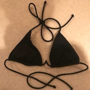 Black Victoria's Secret Triangle Bikini Top